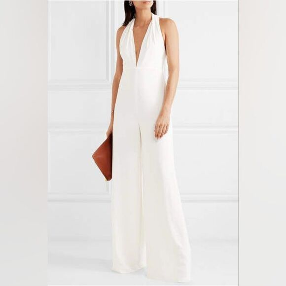HALSTON Halter Jumpsuit NWT - Picture 4 of 14